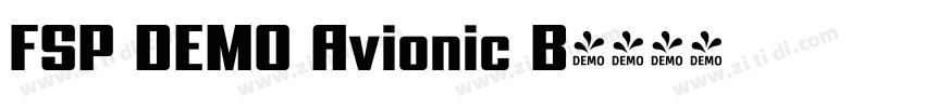 FSP DEMO Avionic B字体转换 FSP DEMO Avionic B字体转换